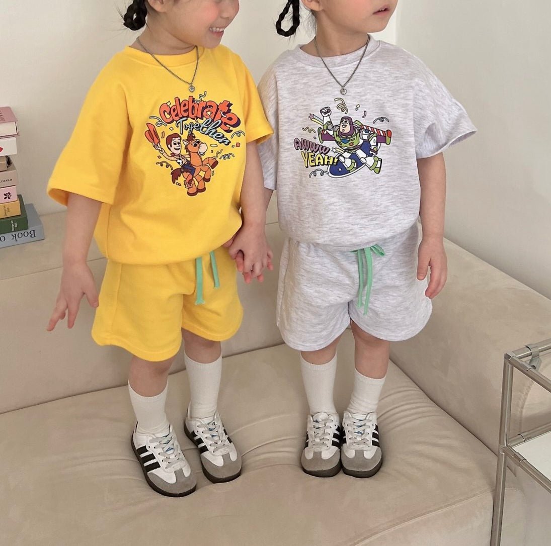 Toddler Toy Story Short Sleeve Top and Shorts Set (18m - 6y) - 3 Colors - AT NOON STORE