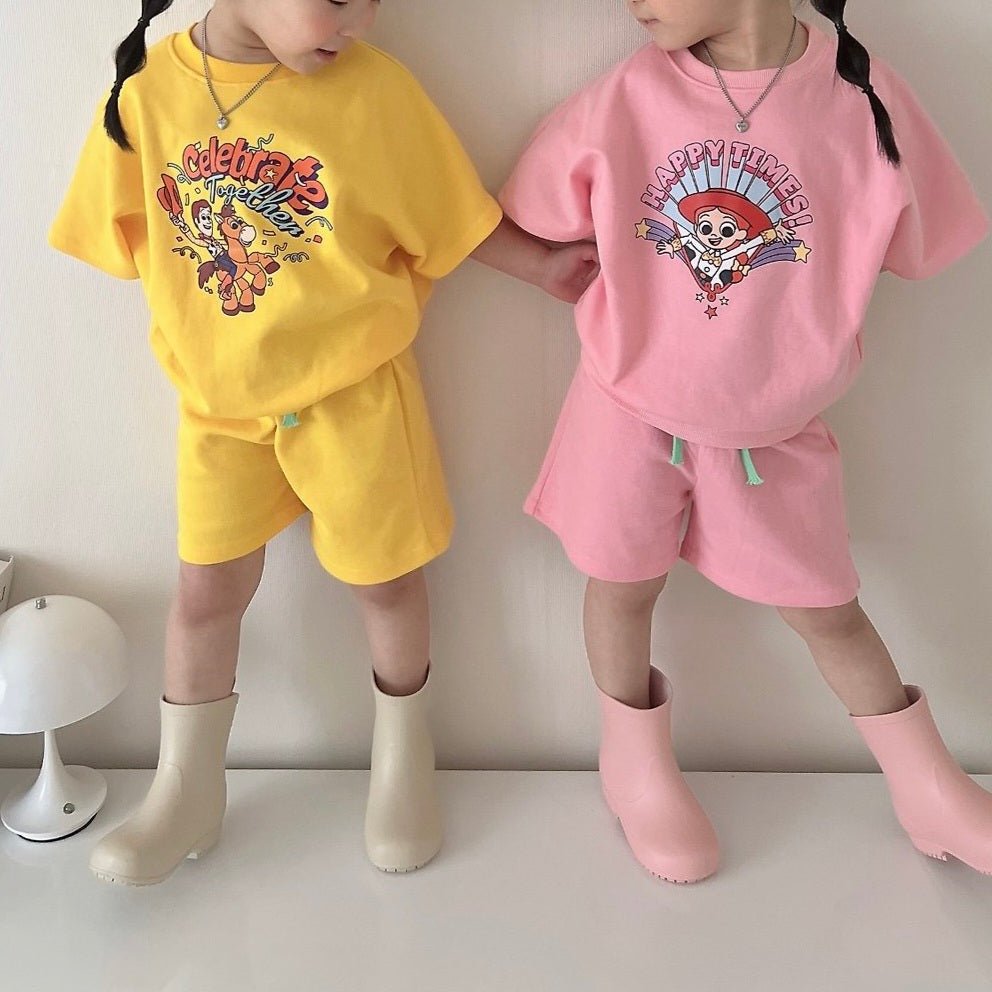 Toddler Toy Story Short Sleeve Top and Shorts Set (18m - 6y) - 3 Colors - AT NOON STORE