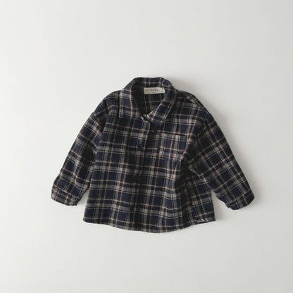 Toddler W24 Brushed Cotton Flannel Shirt (1 - 6y) - 2 Colors kids outfit