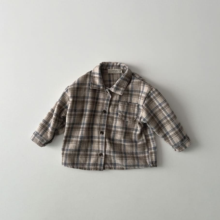 Toddler W24 Brushed Cotton Flannel Shirt (1 - 6y) - 2 Colors kids outfit