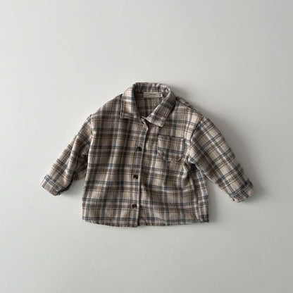 Toddler W24 Brushed Cotton Flannel Shirt (1 - 6y) - 2 Colors kids outfit