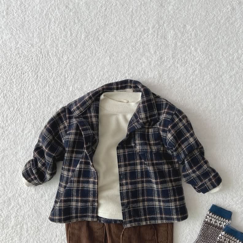 Toddler W24 Brushed Cotton Flannel Shirt (1 - 6y) - 2 Colors kids outfit