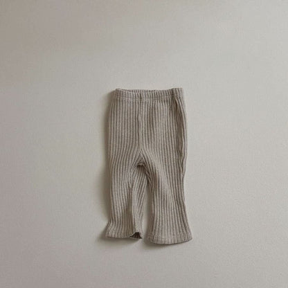 Toddler W24 Ribbed Flare Pants (10m - 4y) - 3 Colors kids outfit