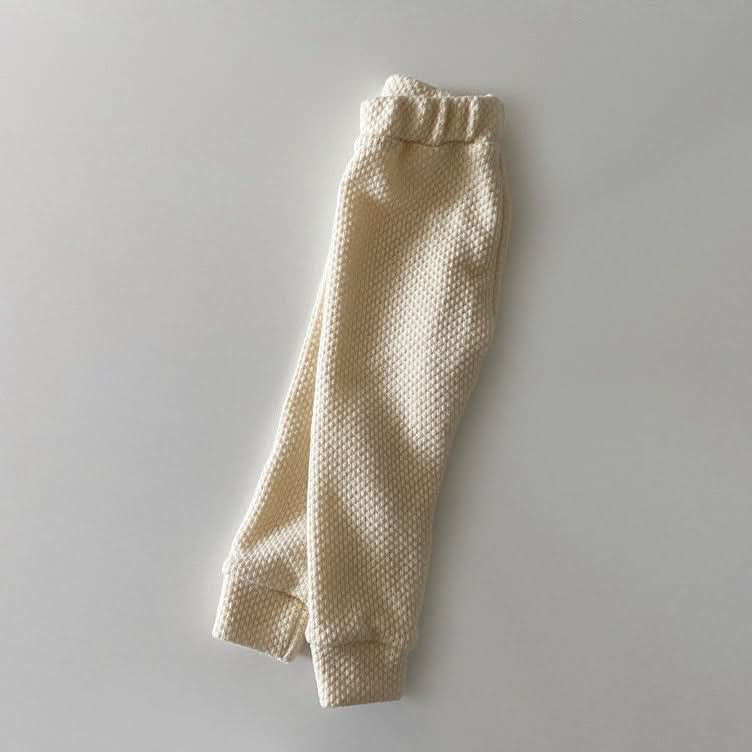 Toddler W24 Textured Knitted Leggings (1 - 6y) - Cream kids outfit