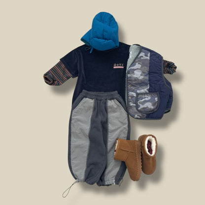 Toddler W25 Adjustable Hem Colorblock Pants (3 - 7y) - 2 Colors kids outfit