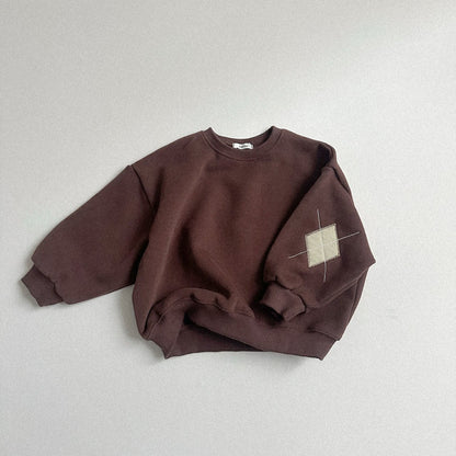 Toddler W25 Argyle Elbow Sweatshirt (2 - 7y) - 3 Colors kids outfit