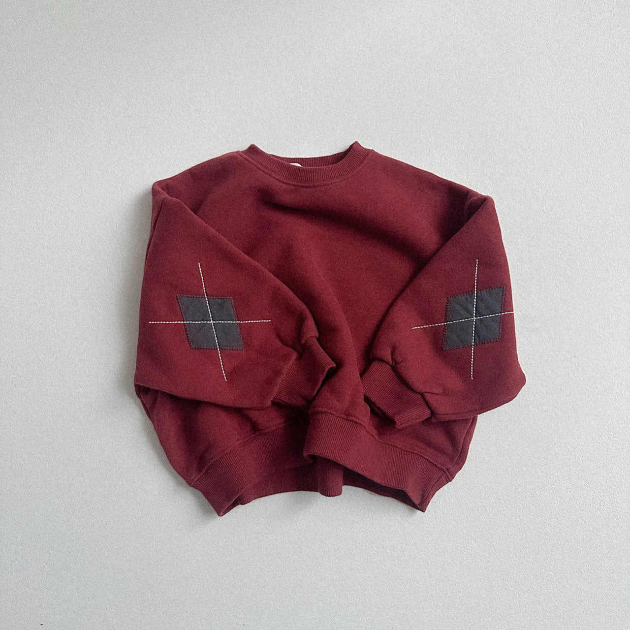 Toddler W25 Argyle Elbow Sweatshirt (2 - 7y) - 3 Colors kids outfit
