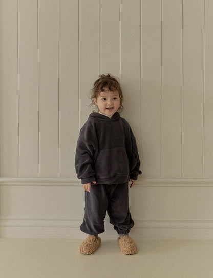 Toddler W25 Comfy Fleece Hoodie and Jogger Pants Set (5 - 6y) - 2 Colors kids outfit