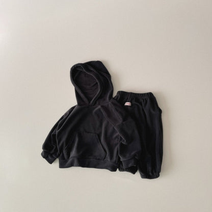 Toddler W25 Comfy Fleece Hoodie and Jogger Pants Set (5 - 6y) - 2 Colors kids outfit