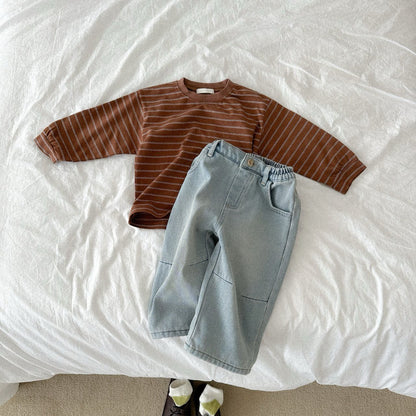 Toddler W25 Darted Denim Pants (10m - 4y) - 2 Colors kids outfit