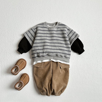 Toddler W25 Fleece Lined Corduroy Jogger Pants (1 - 6y) - 3 Colors kids outfit