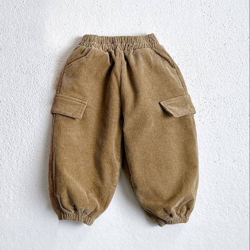 Toddler W25 Fleece Lined Corduroy Jogger Pants (1 - 6y) - 3 Colors kids outfit