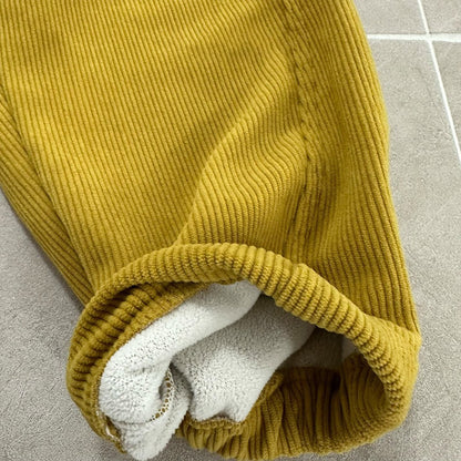 Toddler W25 Fleece Lined Corduroy Jogger Pants (2 - 8y) - Yellow kids outfit