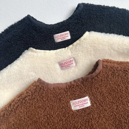 Toddler W25 Fleece Lined Sherpa Zip Up Jacket (10m - 4y) - Brown kids outfit