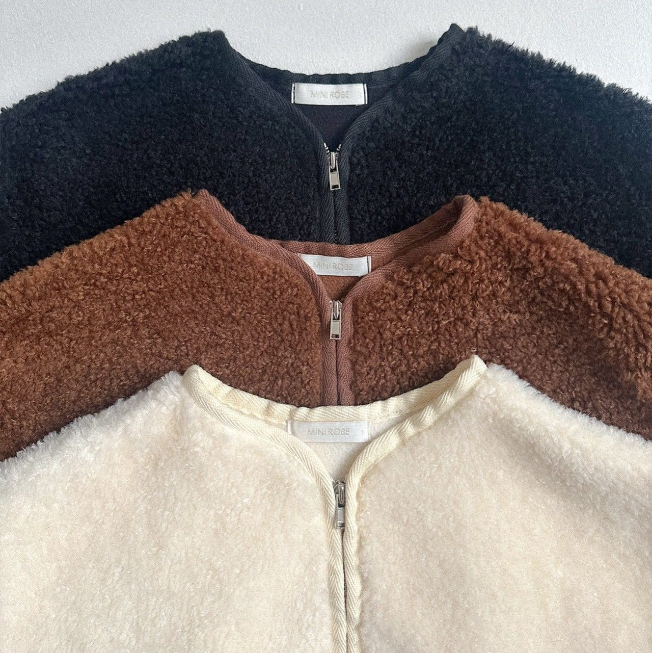 Toddler W25 Fleece Lined Sherpa Zip Up Jacket (10m - 4y) - Brown kids outfit