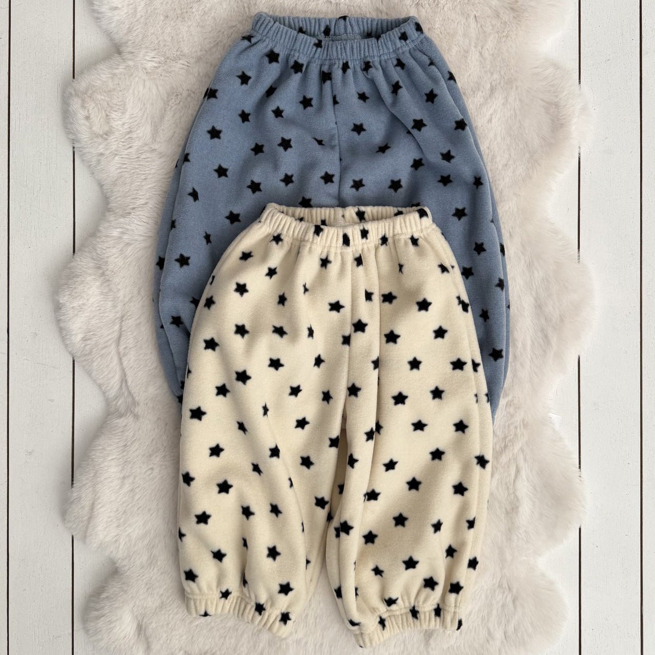 Toddler W25 Fleece Star Jogger Pants (1 - 7y) - 2 Colors kids outfit