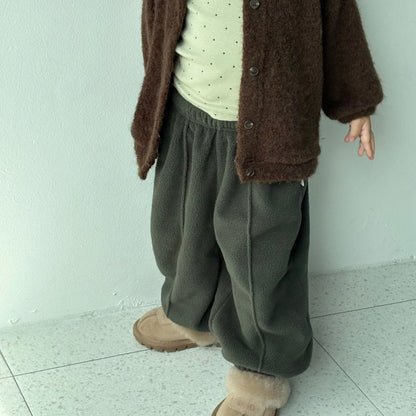 Toddler W25 Fleece Stitch Detail Jogger Pants (1 - 7y) - 3 Colors kids outfit