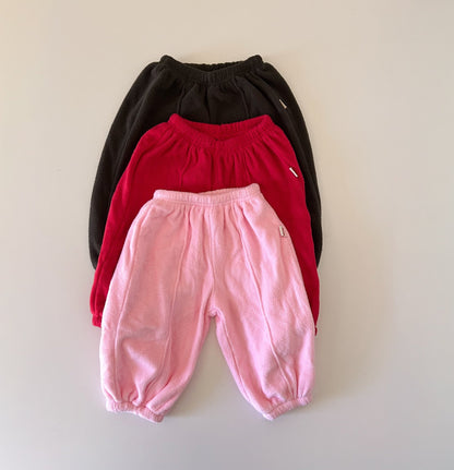 Toddler W25 Fleece Stitch Detail Jogger Pants (1 - 7y) - 3 Colors kids outfit