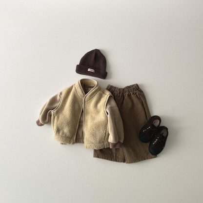 Toddler W25 Fleece Zip - up Vest (1 - 6y) - 2 Colors kids outfit