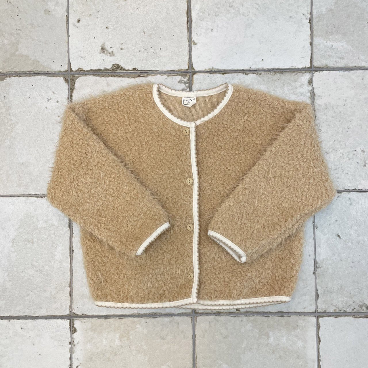 Toddler W25 Fuzzy Cardigan (1 - 7y) - 2 Colors kids outfit
