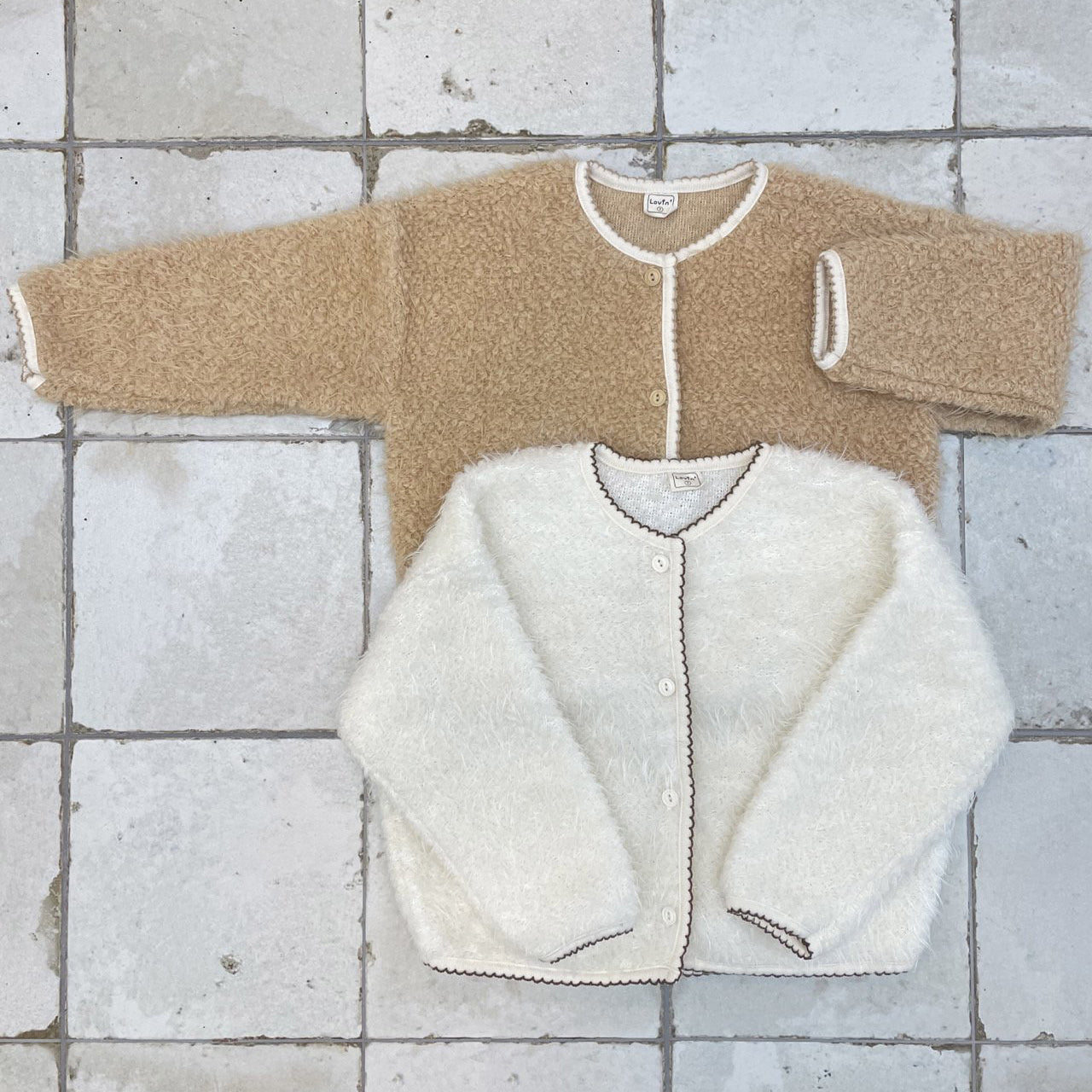 Toddler W25 Fuzzy Cardigan (1 - 7y) - 2 Colors kids outfit