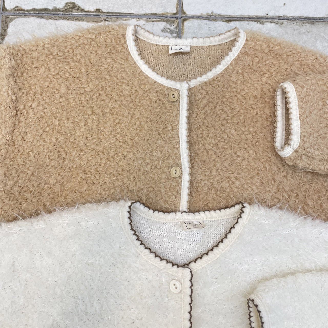 Toddler W25 Fuzzy Cardigan (1 - 7y) - 2 Colors kids outfit