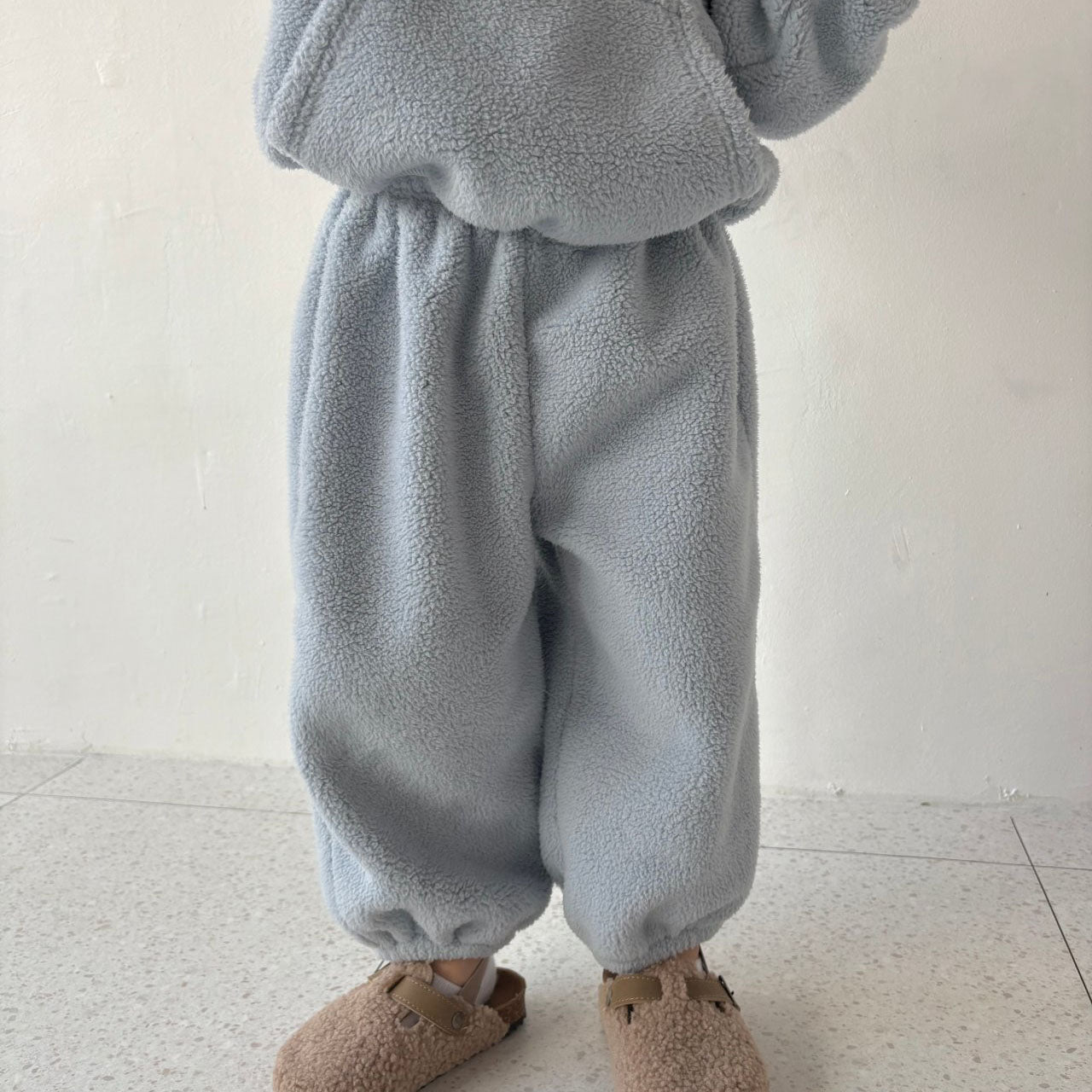 Toddler W25 Fuzzy Fleece Hoodie and Jogger Pants Set (1 - 7y) - 2 Colors kids outfit
