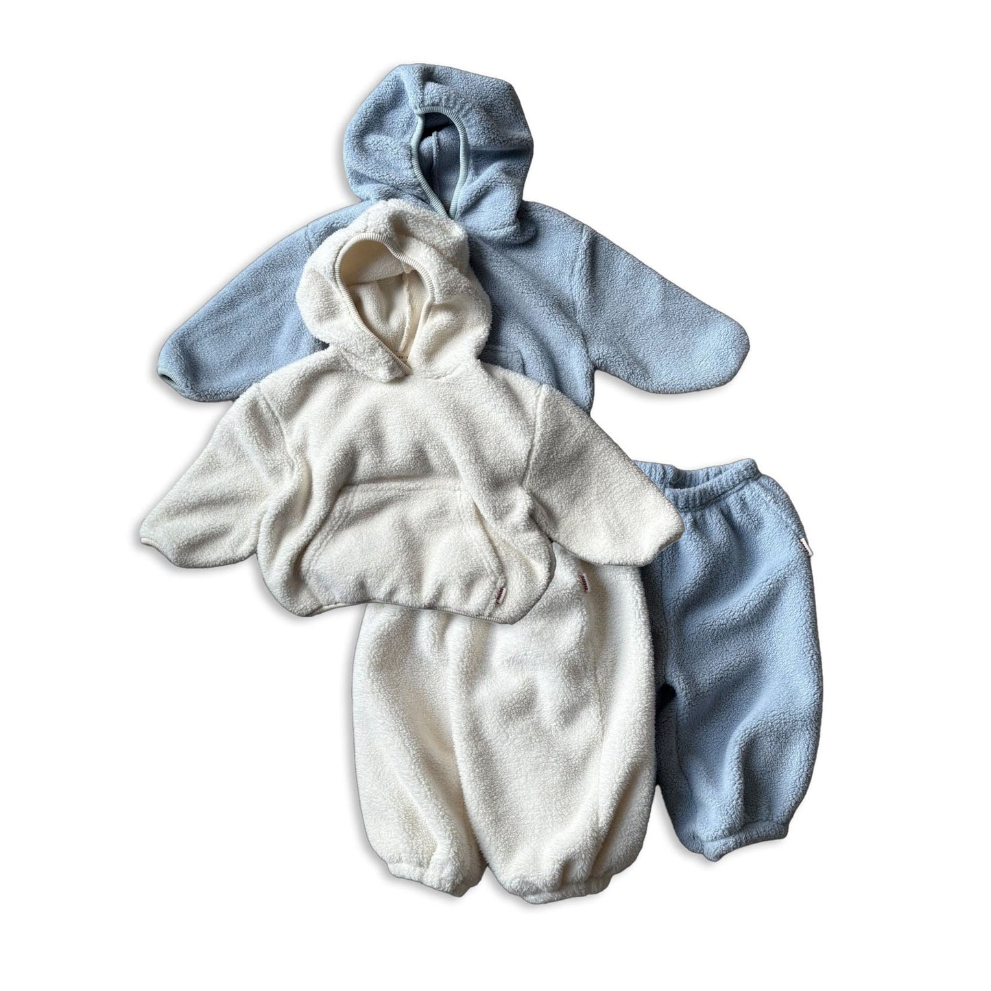 Toddler W25 Fuzzy Fleece Hoodie and Jogger Pants Set (1 - 7y) - 2 Colors kids outfit