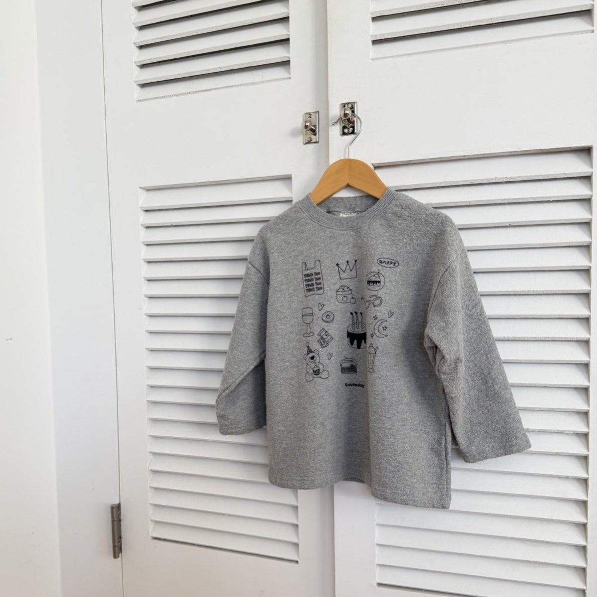 Toddler W25 Graphic Print Long Sleeve Top (1 - 7y) - 2 Colors kids outfit