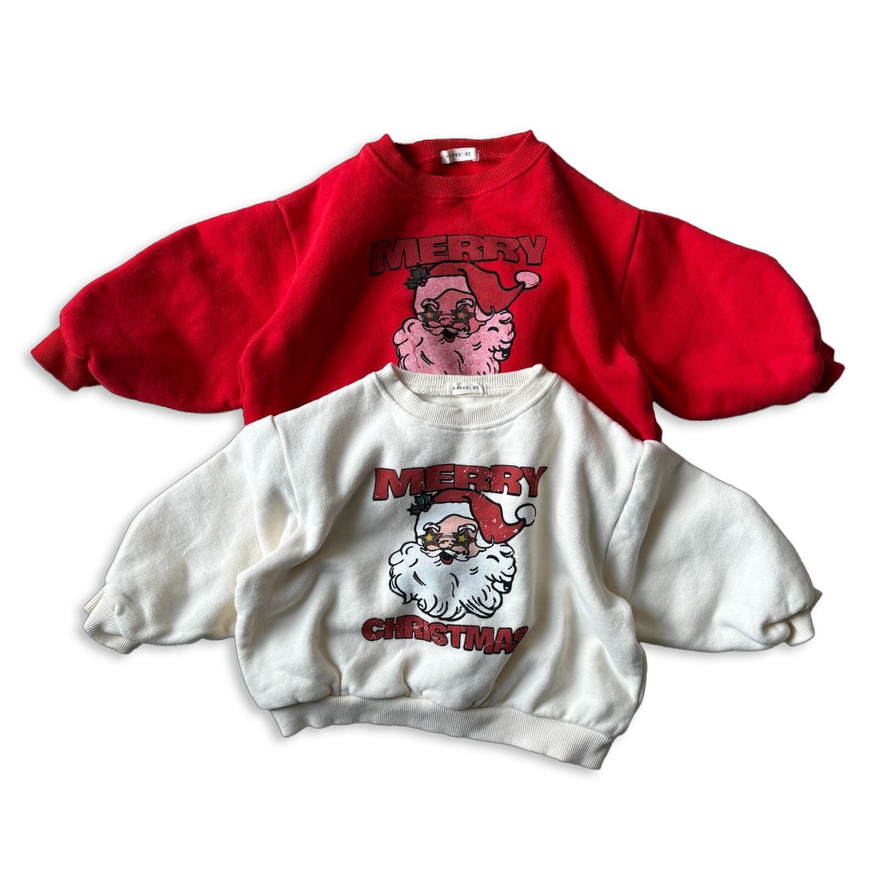 Toddler W25 Merry Christmas Long Sleeve Sweatshirt (1 - 7y, Adult) - 2 Colors kids outfit