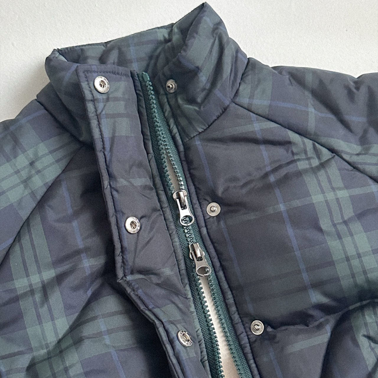 Toddler W25 Plaid Padded Mock Neck Zip Up Jacket (2 - 7y) - 3 Colors kids outfit