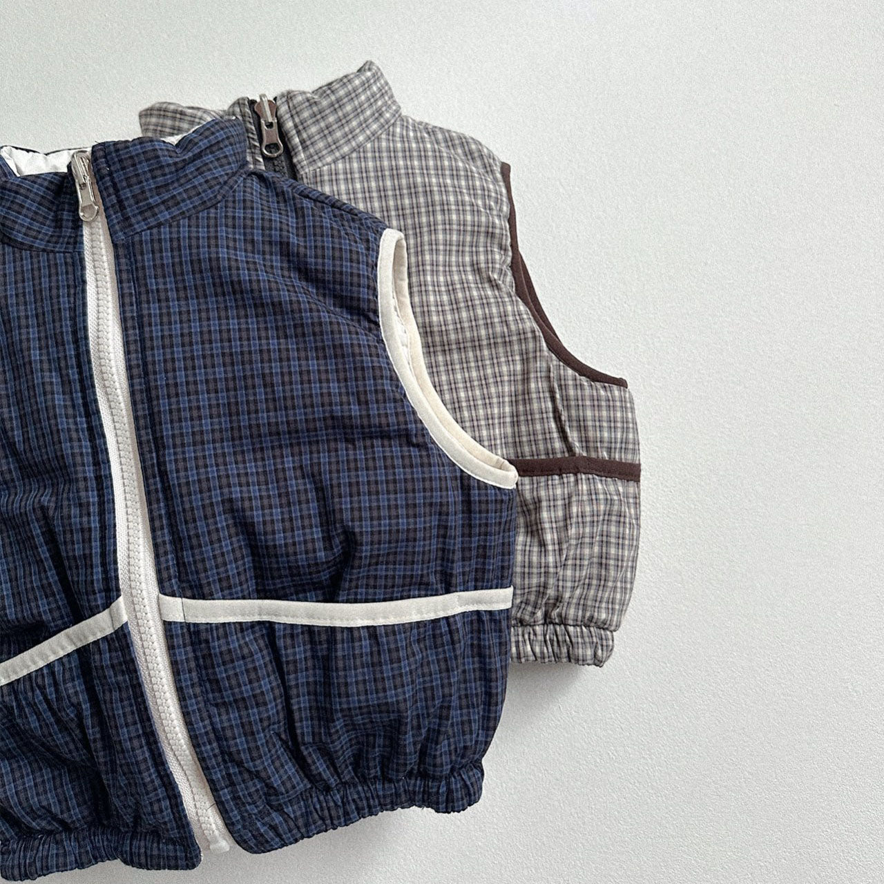 Toddler W25 Plaid Reversible Vest (2 - 7y) - 2 Colors kids outfit