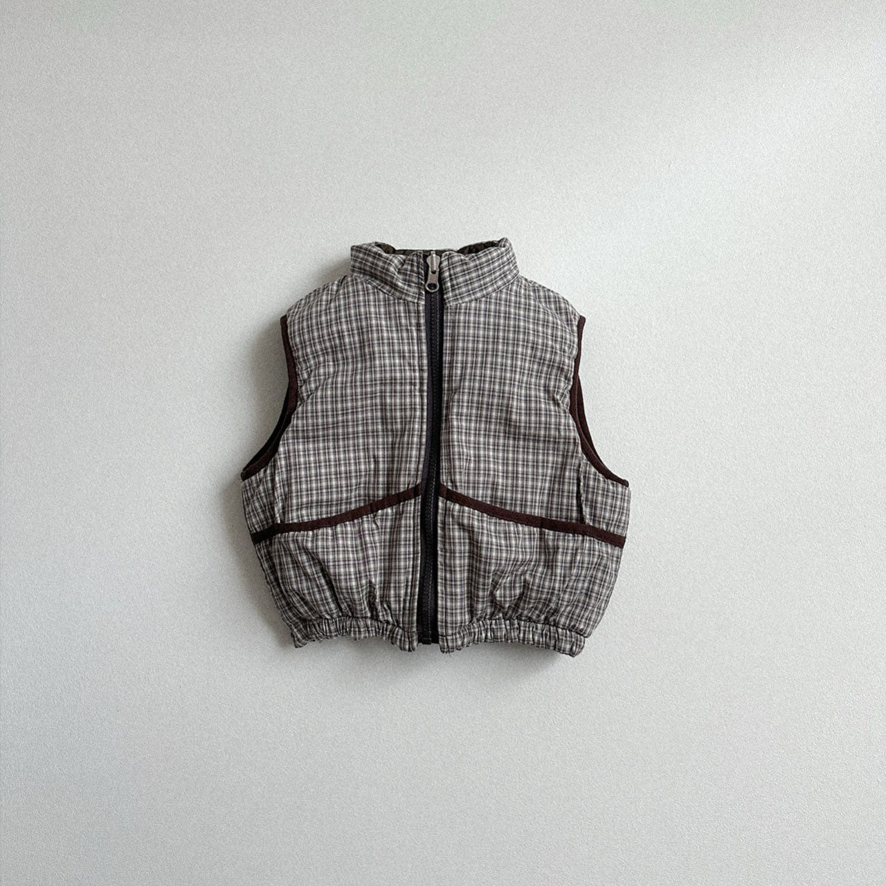 Toddler W25 Plaid Reversible Vest (2 - 7y) - 2 Colors kids outfit