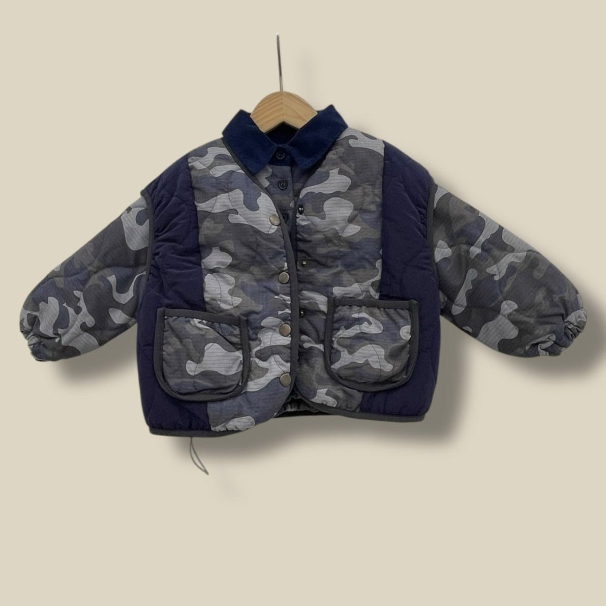 Toddler W25 Quilted Camo / Sherpa Reversible Vest (3 - 7y) - 2 Colors kids outfit