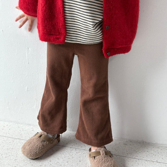 Toddler W25 Ribbed Flare Pants (1 - 7y) - 2 Colors kids outfit