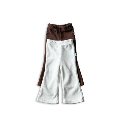 Toddler W25 Ribbed Flare Pants (1 - 7y) - 2 Colors kids outfit