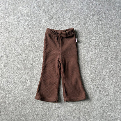 Toddler W25 Ribbed Flare Pants (1 - 7y) - 2 Colors kids outfit