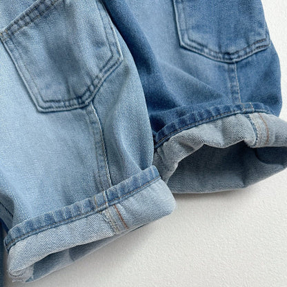 Toddler W25 Side Pocket Denim Pants (2 - 7y) - Light Denim kids outfit