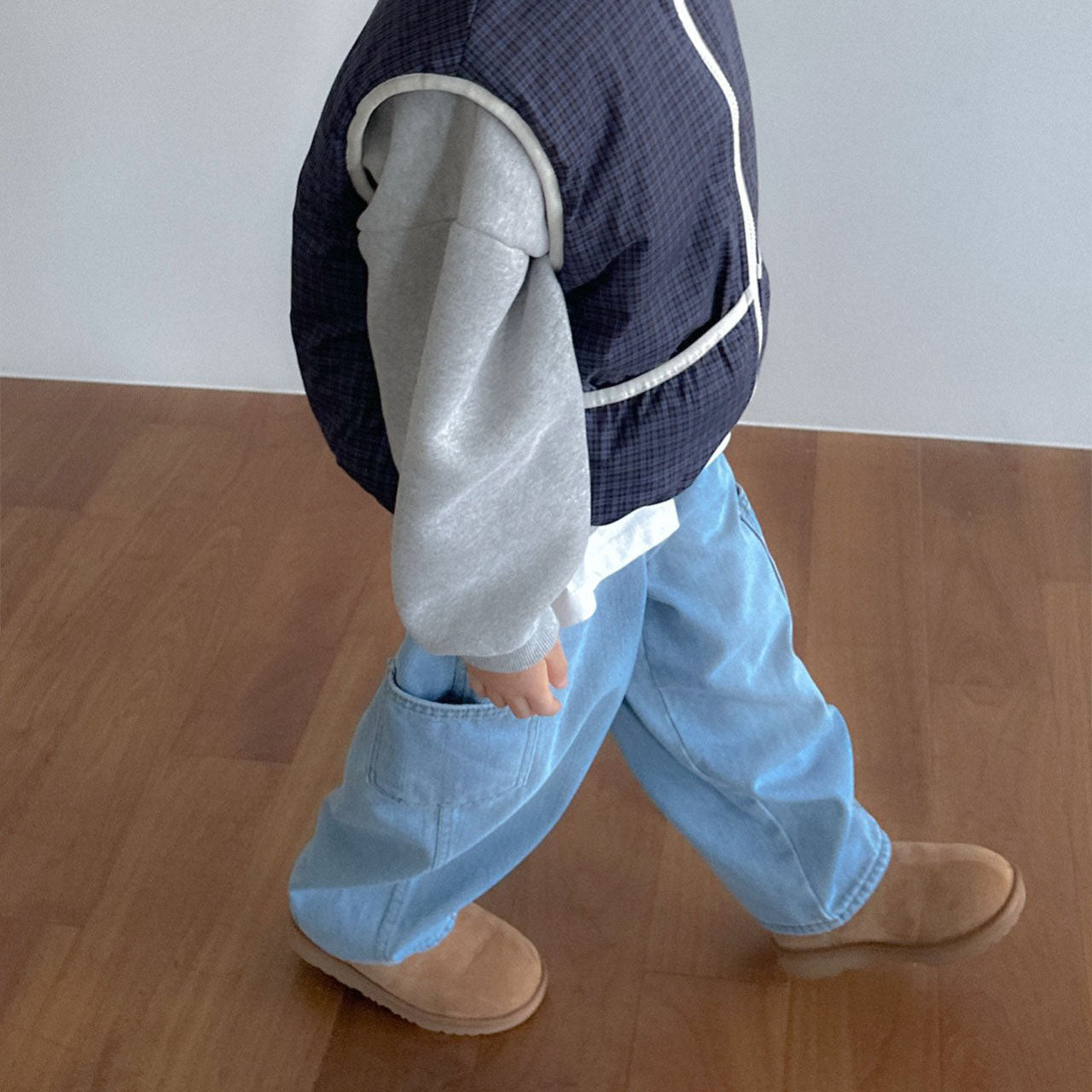 Toddler W25 Side Pocket Denim Pants (2 - 7y) - Light Denim kids outfit