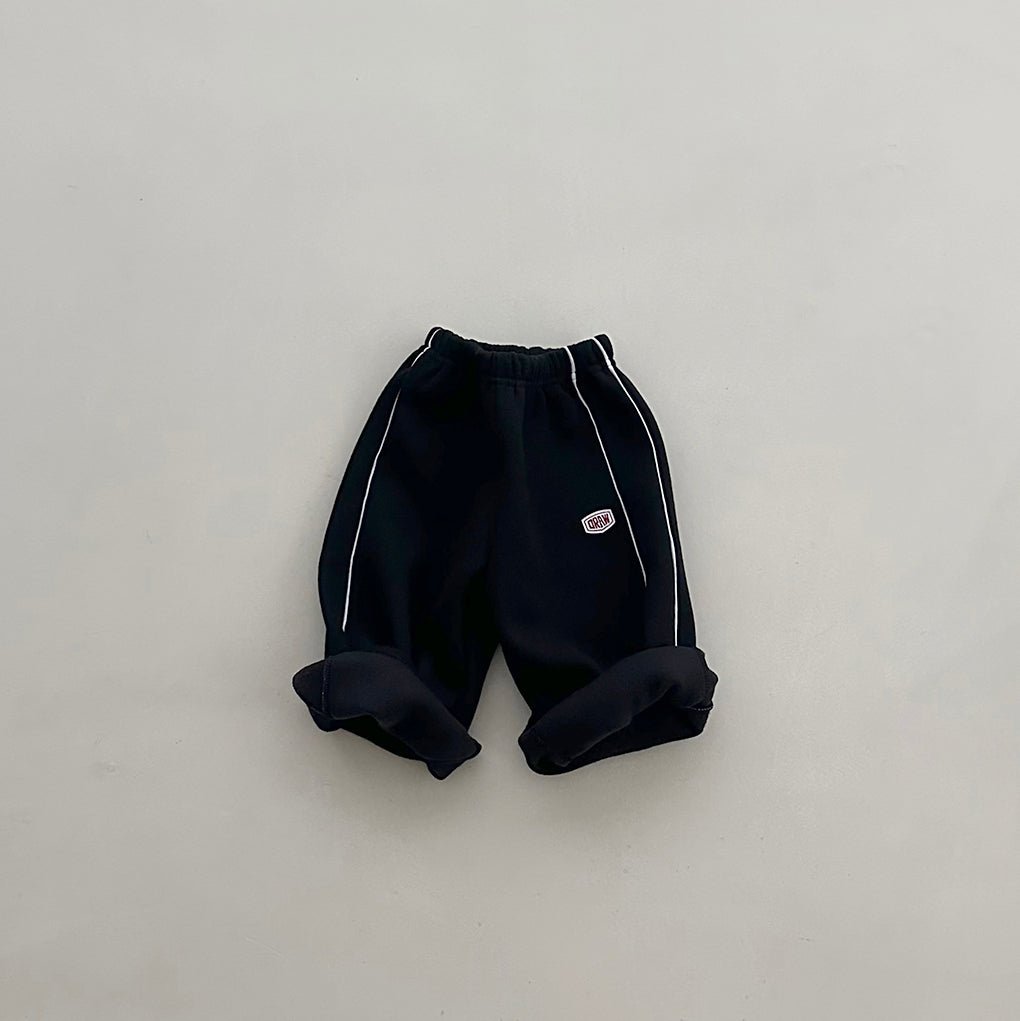 Toddler W25 Soft and Warm Side Line Pull - on Pants (2 - 6y) - 2 Colors kids outfit