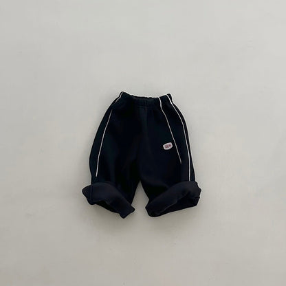 Toddler W25 Soft and Warm Side Line Pull - on Pants (2 - 6y) - 2 Colors kids outfit