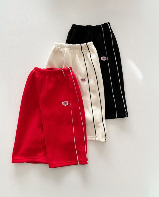 Toddler W25 Soft and Warm Side Line Pull - on Pants (2 - 6y) - 2 Colors kids outfit