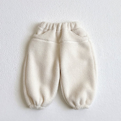 Toddler W25 Stitch Detail Fleece Jogger Pants (1 - 6y) - 3 Colors kids outfit