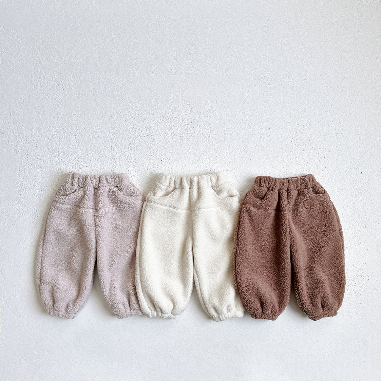 Toddler W25 Stitch Detail Fleece Jogger Pants (1 - 6y) - 3 Colors kids outfit