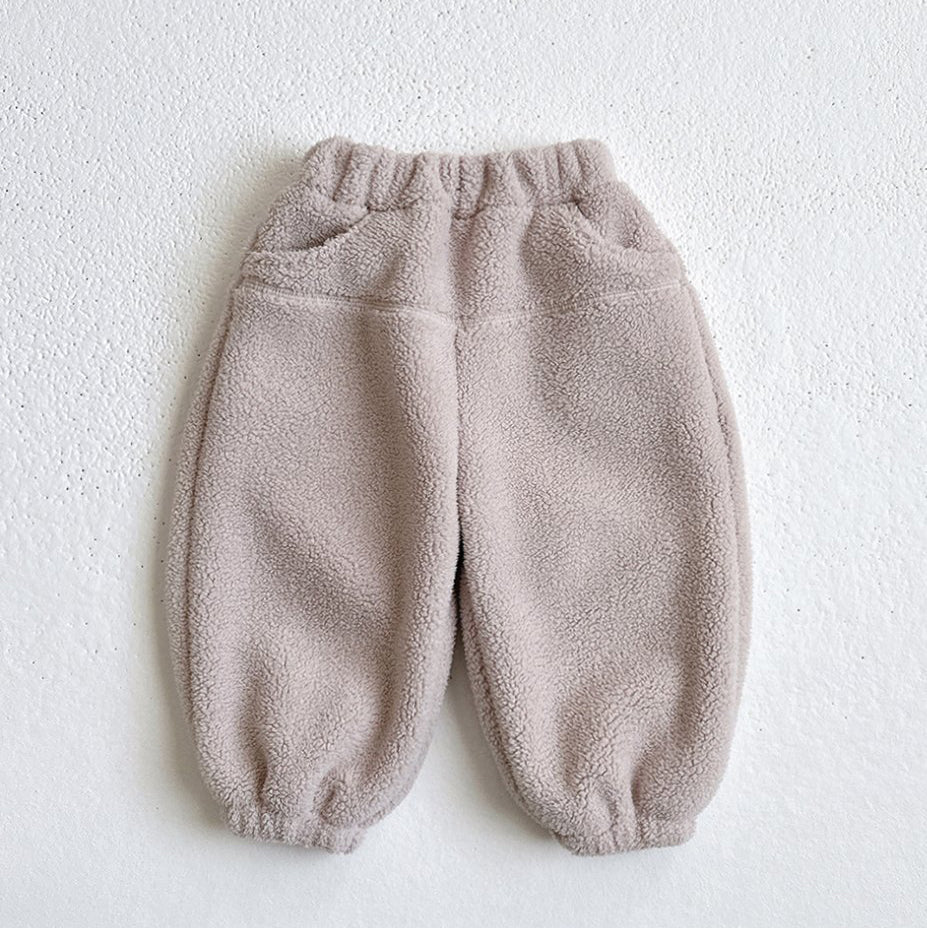 Toddler W25 Stitch Detail Fleece Jogger Pants (1 - 6y) - 3 Colors kids outfit