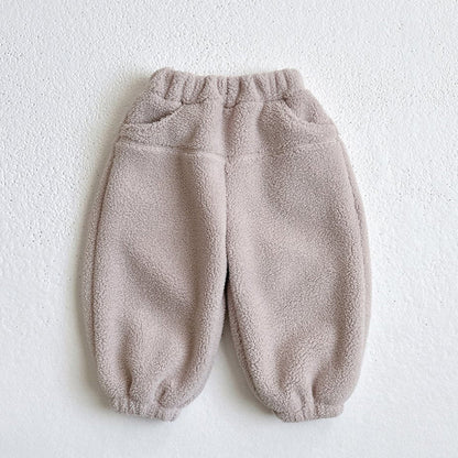 Toddler W25 Stitch Detail Fleece Jogger Pants (1 - 6y) - 3 Colors kids outfit