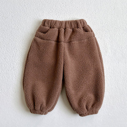 Toddler W25 Stitch Detail Fleece Jogger Pants (1 - 6y) - 3 Colors kids outfit