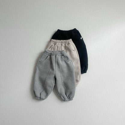 Toddler W25 Stitch Detail Warm Jogger Pants (10m - 4y) - 3 Colors kids outfit