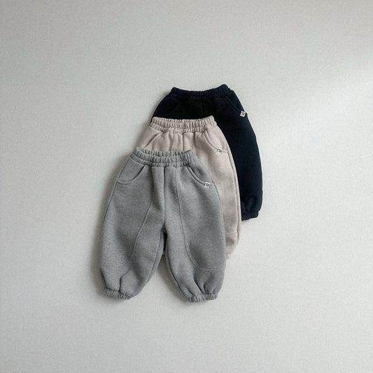 Toddler W25 Stitch Detail Warm Jogger Pants (10m - 4y) - 3 Colors kids outfit