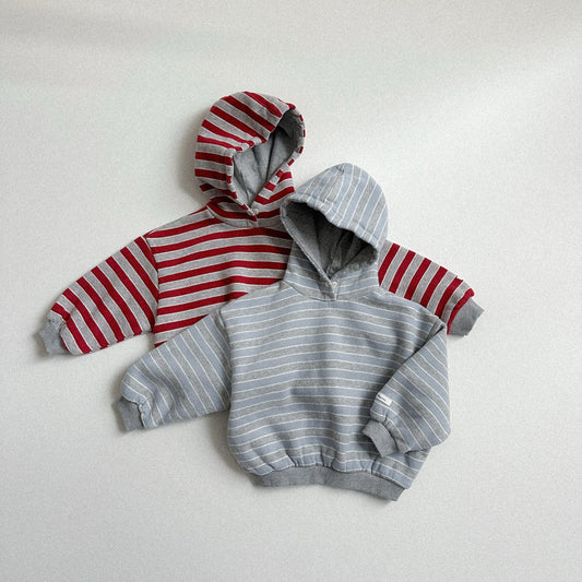 Toddler W25 Stripe Snap - Button Hoodie (2 - 7y) - 2 Colors kids outfit